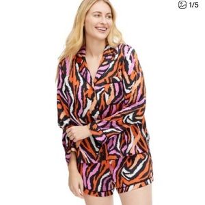 BNWT :: DVF x Target :: pajama set :: disco zebra :: size small